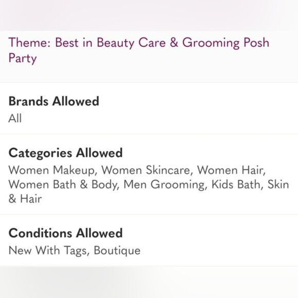 Best in Beauty Care and Grooming Posh Party🥰1st Co-Host 1/4/25 12pm PST 3pm EST - Picture 3 of 4